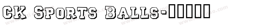 CK Sports Balls字体转换